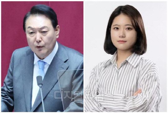 윤석열 대통령(왼쪽)과 박지현 전 더불어민주당 비상대책위원장. <디지털타임스 DB, 연합뉴스>